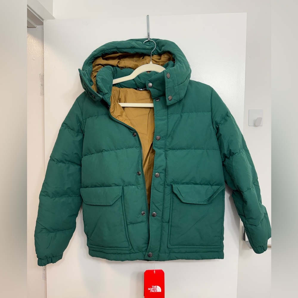 The North Face Green Puffer Jacket with Hood